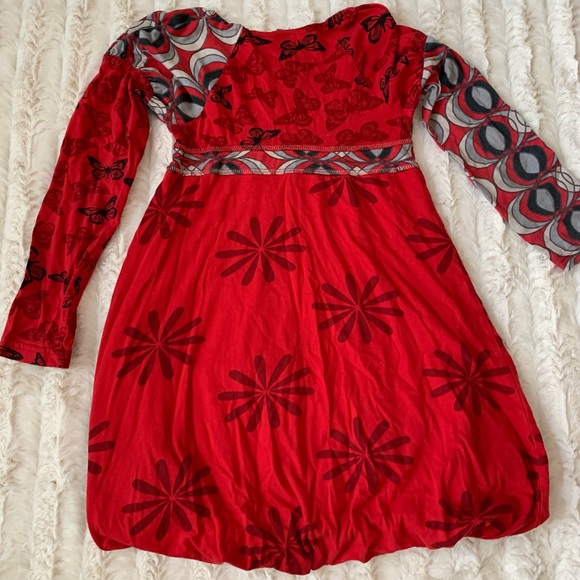 Desigual Youth Long Sleeve Dress 🌺Size 9/10 Girls - Picture 7 of 10
